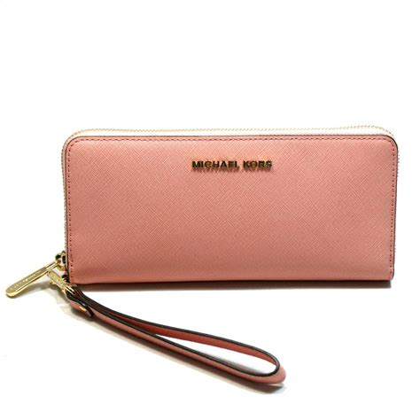 michael kors jet set travel continental wallet pale pink|continental wristlet.